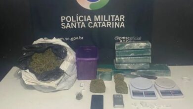 Polícia também apreendeu 3 envolvidos no local em que foram encontradas as drogas no último final de semana, em Itajaí.