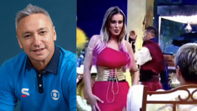 Quase ninguém lembra, mas Paulo Nunes, hoje comentarista da Globo, já ganhou dança sensual de Andressa Urach em 'A Fazenda': 'Quase um strip’