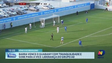 BGF Esporte: Barra supera o Guarany e assume a vice-liderança do Grupo A8