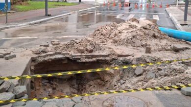 Emasa trabalha para concluir reparo em vazamento na 3ª Avenida com Avenida Brasil