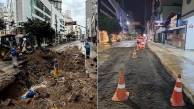 Rompimento de adutora na Av. Brasil causa transtornos e exige força-tarefa da Emasa e Secretaria de Obras