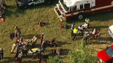 Avião usado em salto de paraquedas cai com 15 pessoas a bordo