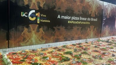 Balneário Camboriú quebra recorde com maior pizza linear do Brasil