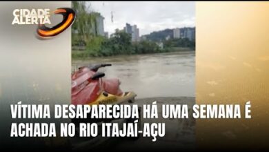 Corpo é encontrado no Rio Itajaí-Açu após uma semana de buscas