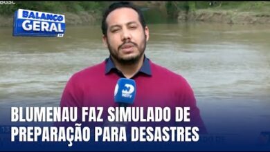 Ação da Defesa Civil simula situações de risco em Blumenau