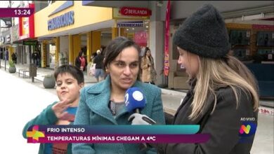 Frio intenso atinge SC com mínimas de até 4 °C em várias cidades