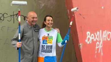 Juliana Pavan e Luciano Hang participam de ação da campanha BC Bem Cuidada