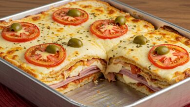 Lasanha de pão de forma: lanche rápido e delicioso