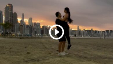 Noiva garante casamento 'na faixa' com vídeo viral em SC