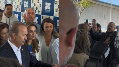 Assinatura da estadualização do Ruth Cardoso é marcada por protesto de pais de bebê morto em parto