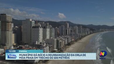 Itapema inicia reurbanização da orla de Meia Praia em 500 metros