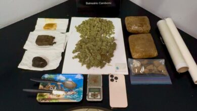 Traficante é preso com mais de R$ 100 mil em drogas no Centro de Balneário Camboriú