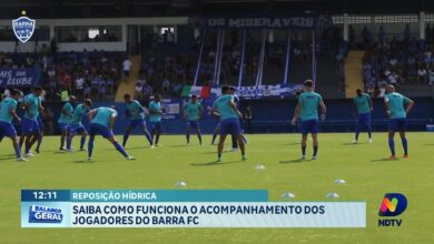 Como funciona o acompanhamento da reposição hídrica dos jogadores do Barra FC em SC