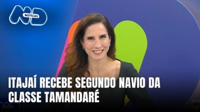 Geraldo Alckmin participa do lançamento do navio Tamandaré em Itajaí