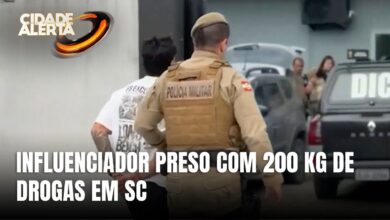 Influenciador detido com drogas em BC é levado ao presídio Canhanduba