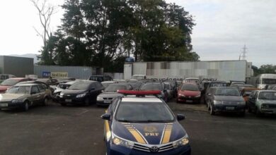 Leilão da PRF em SC tem mais de 2 mil veículos e lances a partir de R$ 200