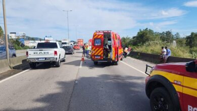 Acidente com morte causa filas de 9km na BR-101 em Itapema