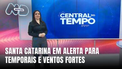 Central do Tempo – Defesa Civil alerta para temporais isolados e chuva intensa em SC