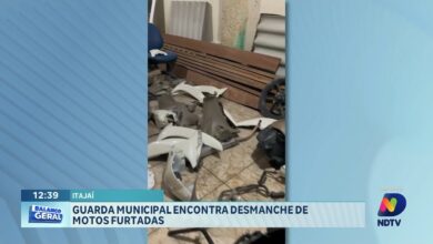 Guarda Municipal de Itajaí encontra desmanche de motos furtadas