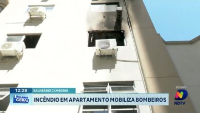 Incêndio em apartamento mobiliza bombeiros em Balneário Camboriú