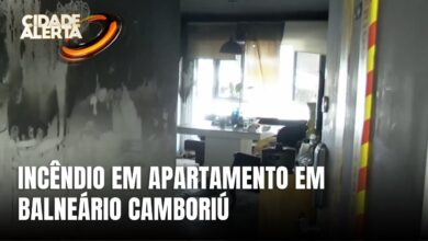 Incêndio em prédio mobiliza bombeiros em Balneário Camboriú
