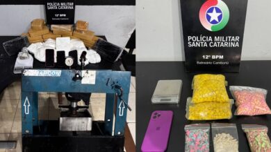 Nove presos e laboratório de drogas fechado em operação da PM em BC e Camboriú