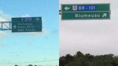 6 vezes que placas com erro de ortografia foram flagradas em SC