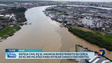 Governo de SC anuncia recursos de R$ 300 milhões contra enchentes na região do Vale do Itajaí