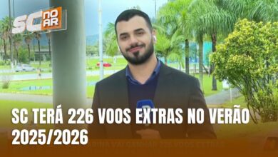 Santa Catarina terá 226 voos extras na temporada de verão 2025/2026