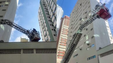 Trabalhador sofre queda de três metros em obra na Rua 4400 em Balneário Camboriú