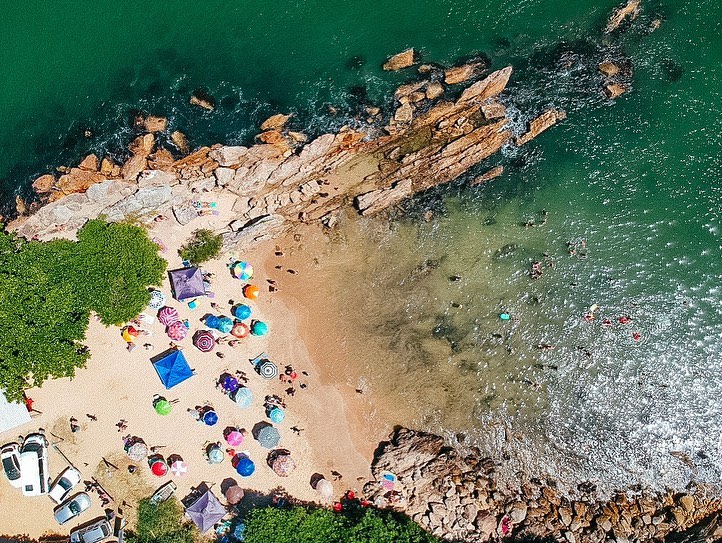 Praia da Saudade, em Penha