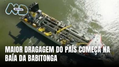 Dragagem da Baía da Babitonga inicia com draga de tecnologia avançada
