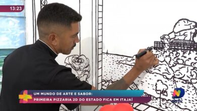 Primeira pizzaria 2D de Santa Catarina encanta em Itajaí