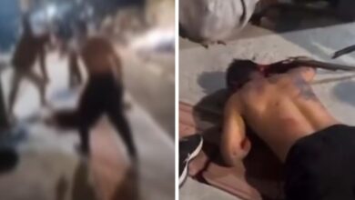 Vídeo mostra agressões a homem acusado estuprar criança em SC