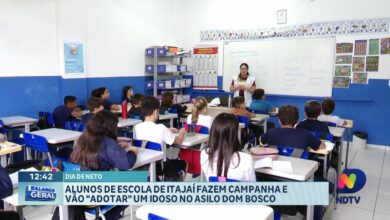 Alunos de Itajaí promovem campanha para adotar um vovô no Asilo Dom Bosco
