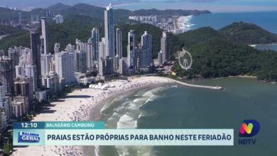 Balneário Camboriú confirma que praias estão próprias para banho no feriadão