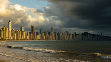 Previsão indica chuva forte na sexta e fim de semana com sol em Balneário Camboriú