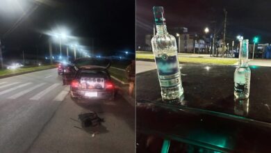 condutor sem habilitação é detido após dirigir cambaleando