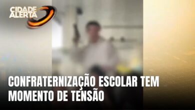 Confraternização escolar termina em susto após aluno aparecer com arma de brinquedo