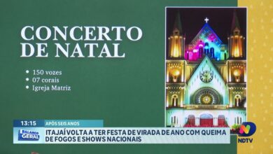 Itajaí confirma festa de Réveillon com fogos e shows nacionais em 2025