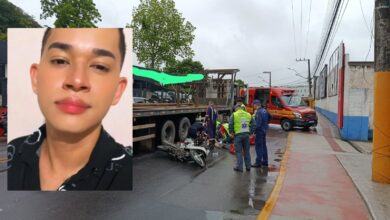 Motociclista morre após cair sob rodado de caminhão na Av. Santa Catarina