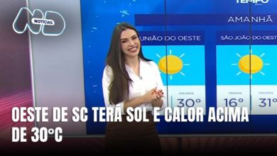 Central do Tempo – Oeste terá sol e calor acima de 30 graus