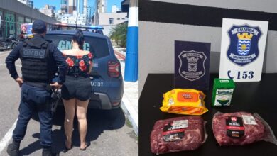 Suspeita é detida em flagrante por furto em supermercado de Balneário Camboriú