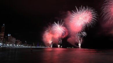 teste de fogos ocorrerá em 12 de dezembro na Praia Central