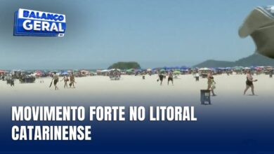 Movimento intenso nas praias impulsiona turismo e serviços no litoral catarinense
