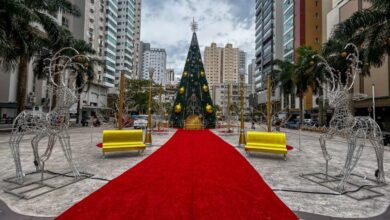 Os últimos ajustes na decoração do Natal milionário de Balneário Camboriú