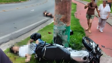 Colisão em poste deixa duas vítimas fatais em Camboriú