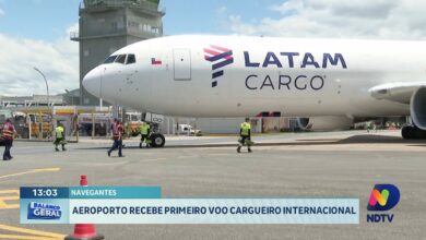 Aeroporto de Navegantes recebe primeiro voo cargueiro internacional
