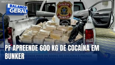 Bunker com 600 kg de cocaína é descoberto em Blumenau durante ação da PF