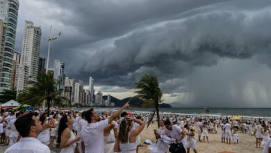 Temporais com chuva intensa atingem SC no último dia de 2025 e o 1º de 2026